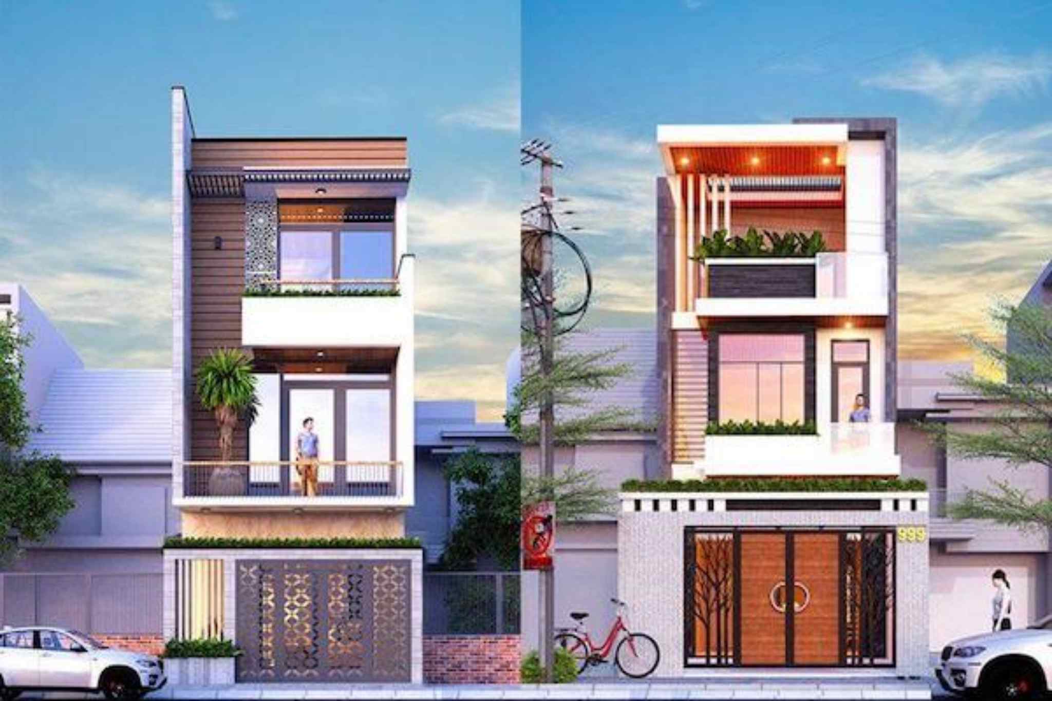 Tiết kiệm vốn khi thiết kế homestay nhà ống