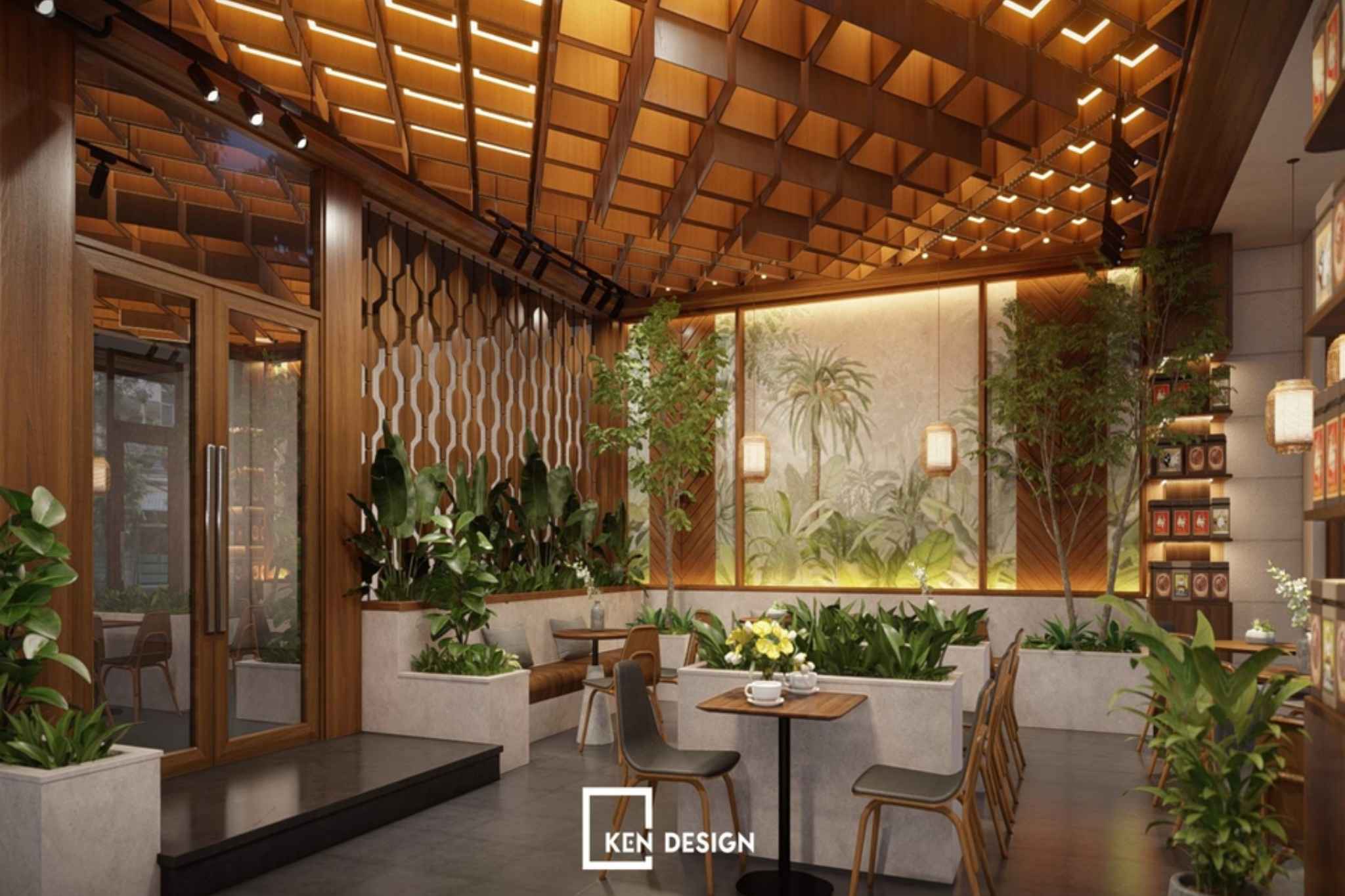 Dự án thiết kế tổ hợp Nhà hàng & Cafe anh Đăng
