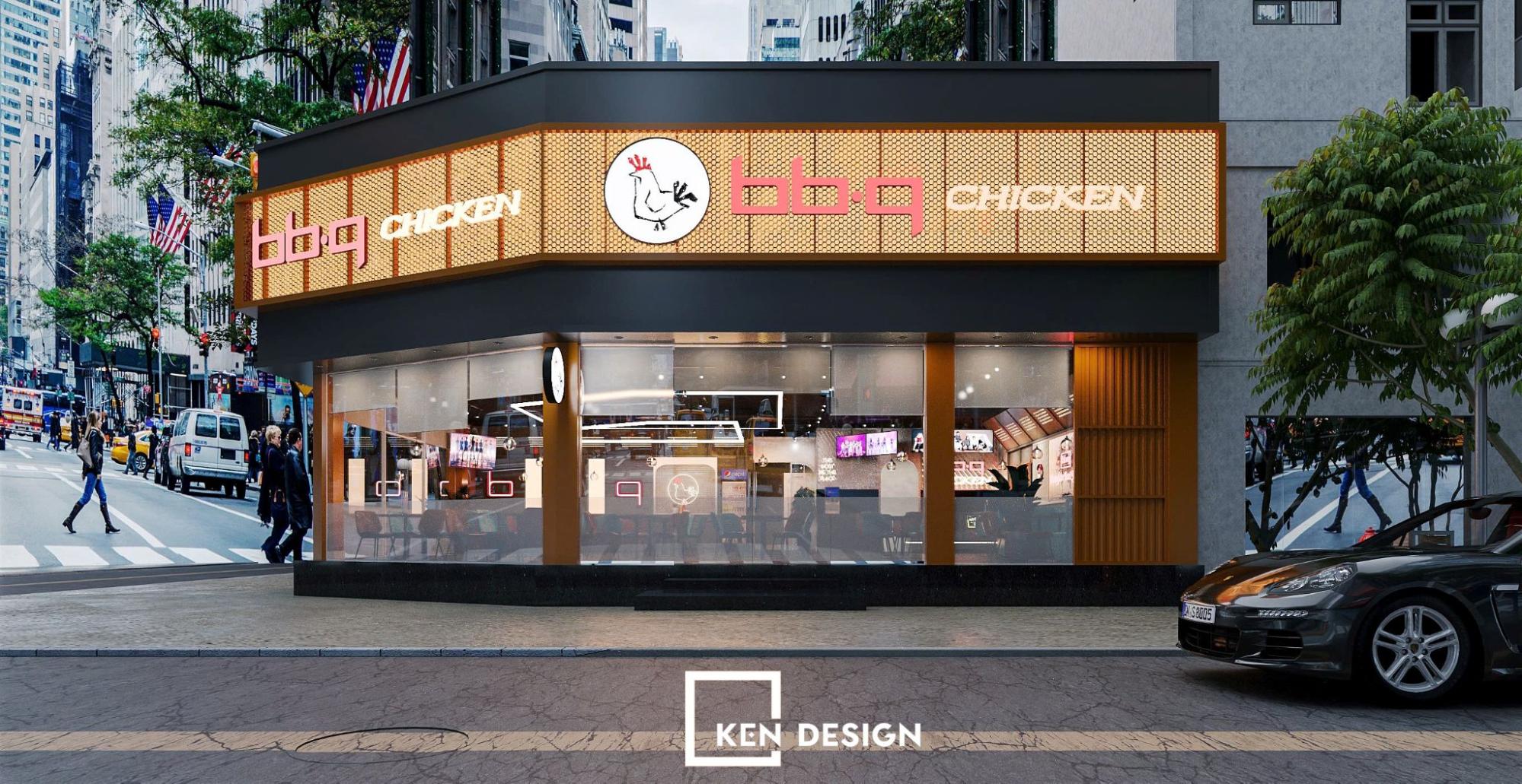 Thiết kế nhà hàng BBQ CHICKEN Hàn Quốc - Bắc Giang