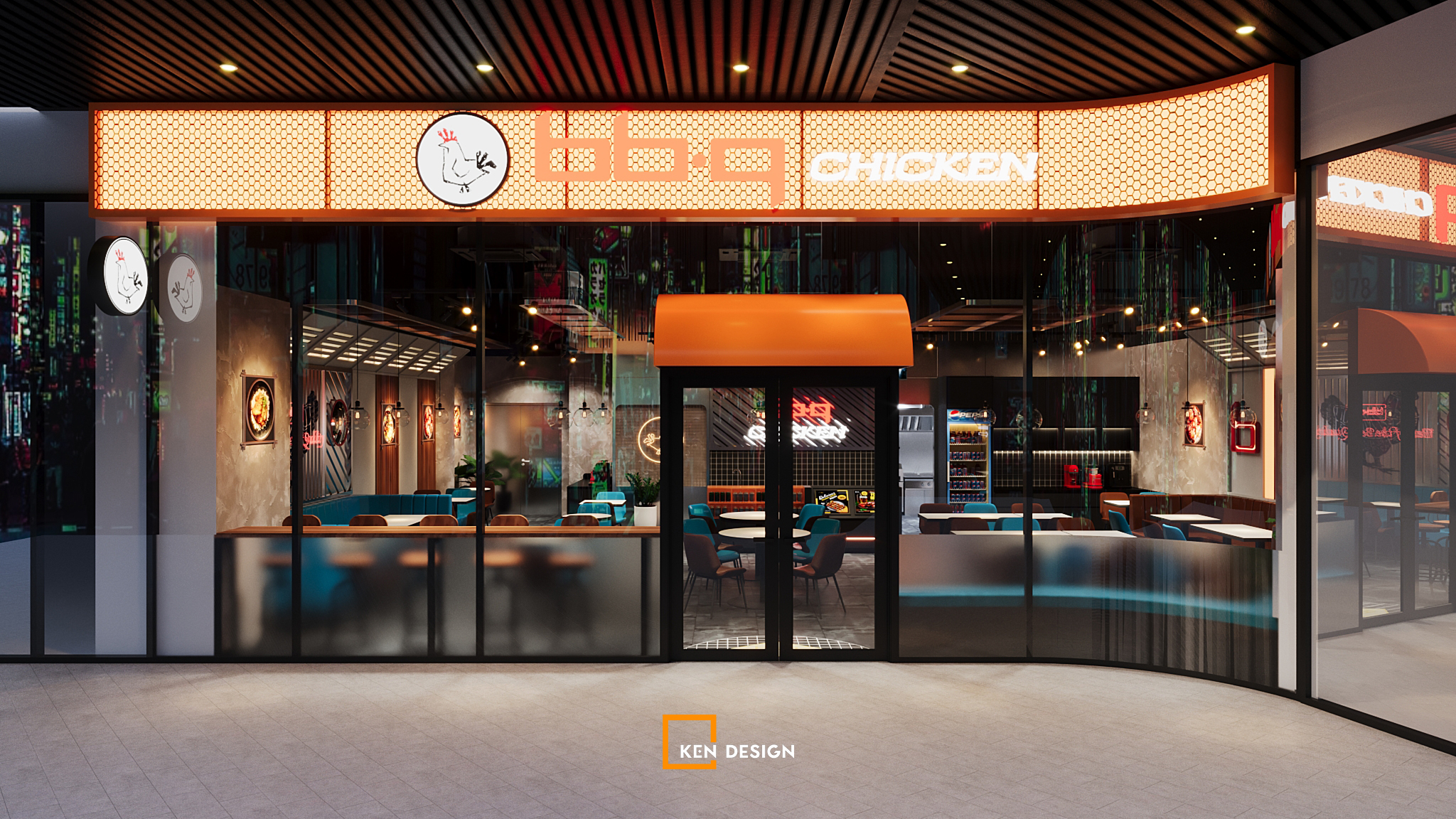 thiết kế nhà hàng BBQ Chicken tại Lào Cai