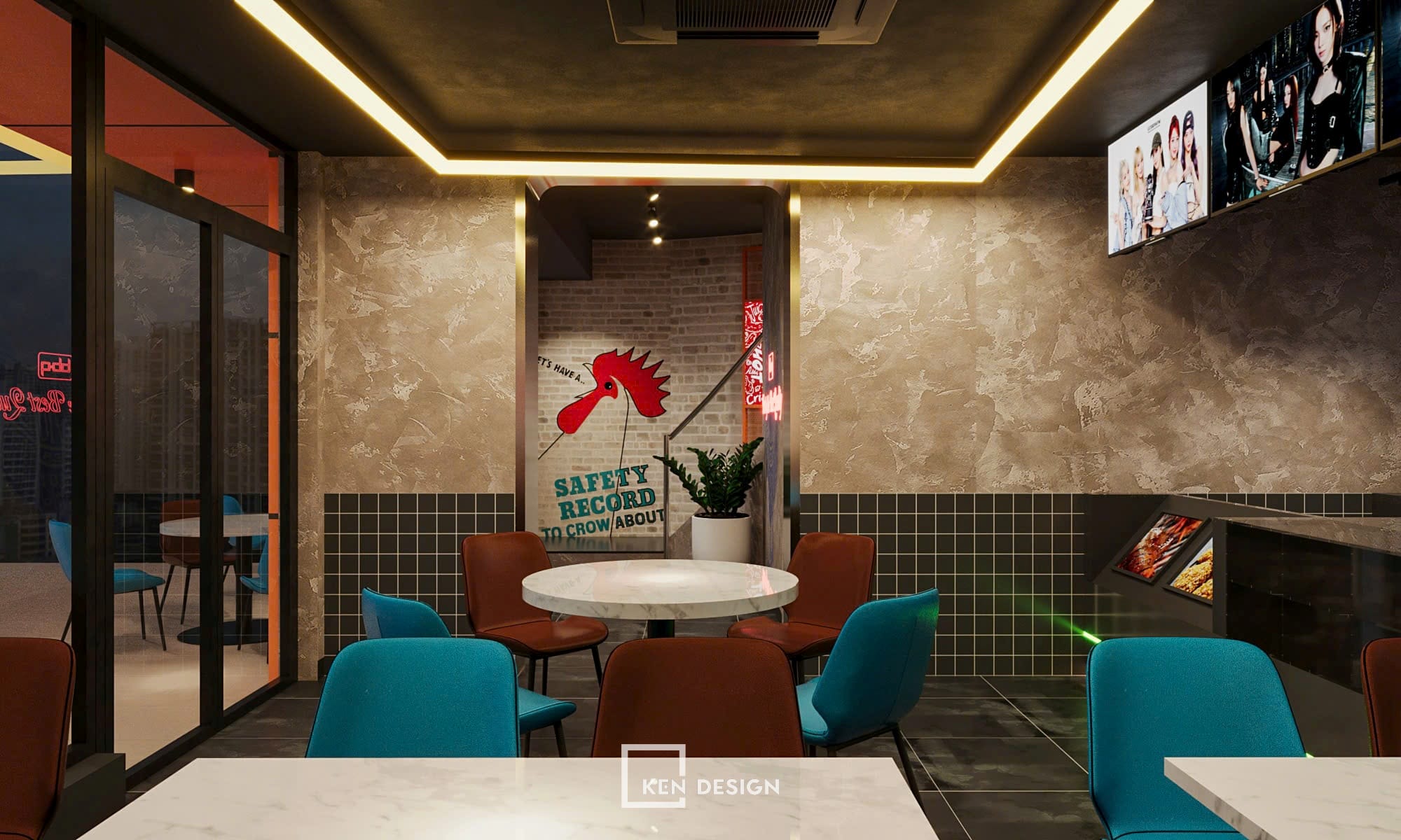 Thiết kế nhà hàng BBQ Chicken tại Quận 7