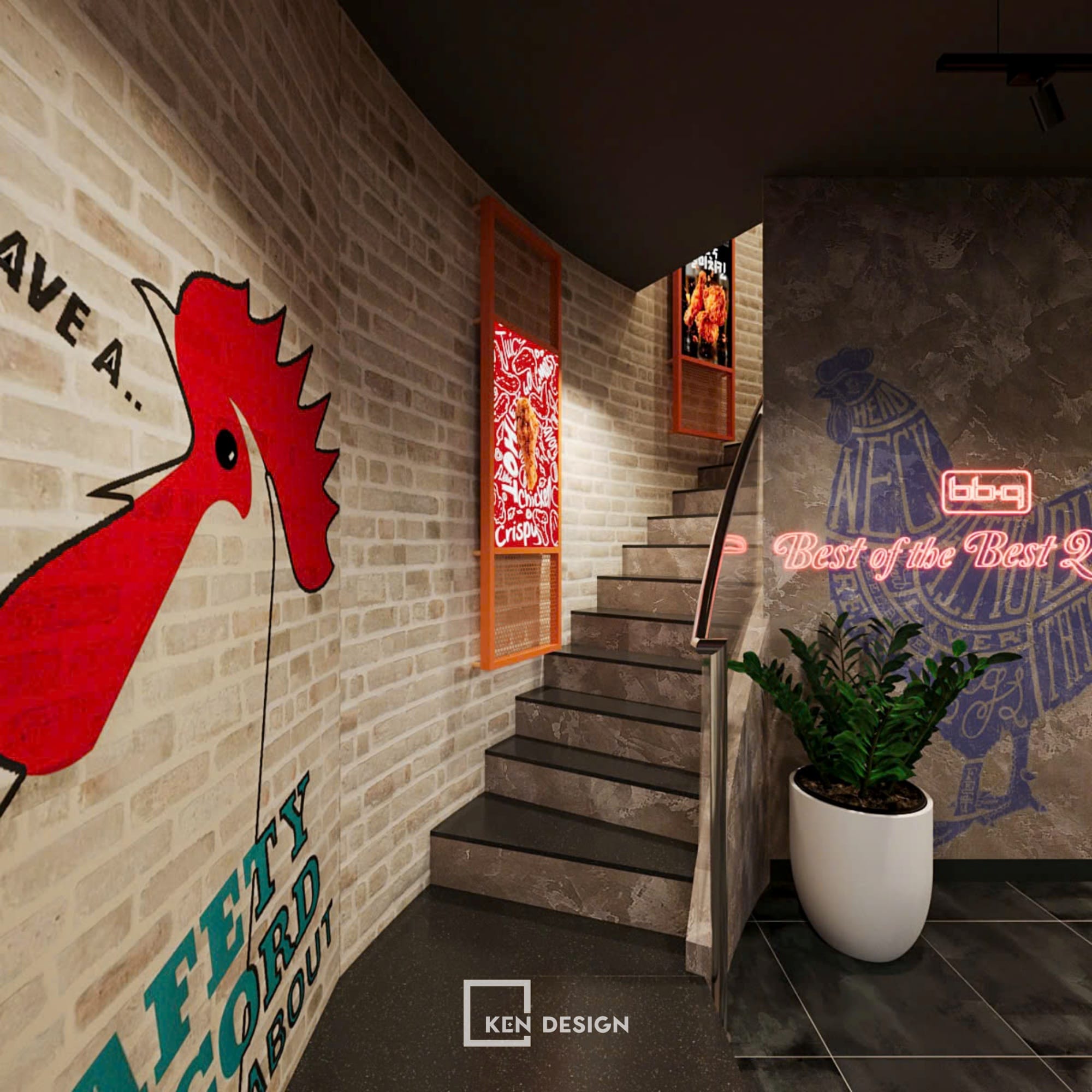 Thiết kế nhà hàng BBQ Chicken tại Quận 7