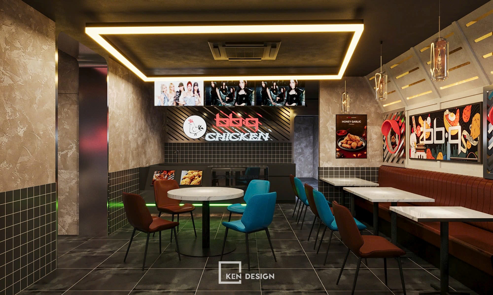 Thiết kế nhà hàng BBQ Chicken tại Quận 7