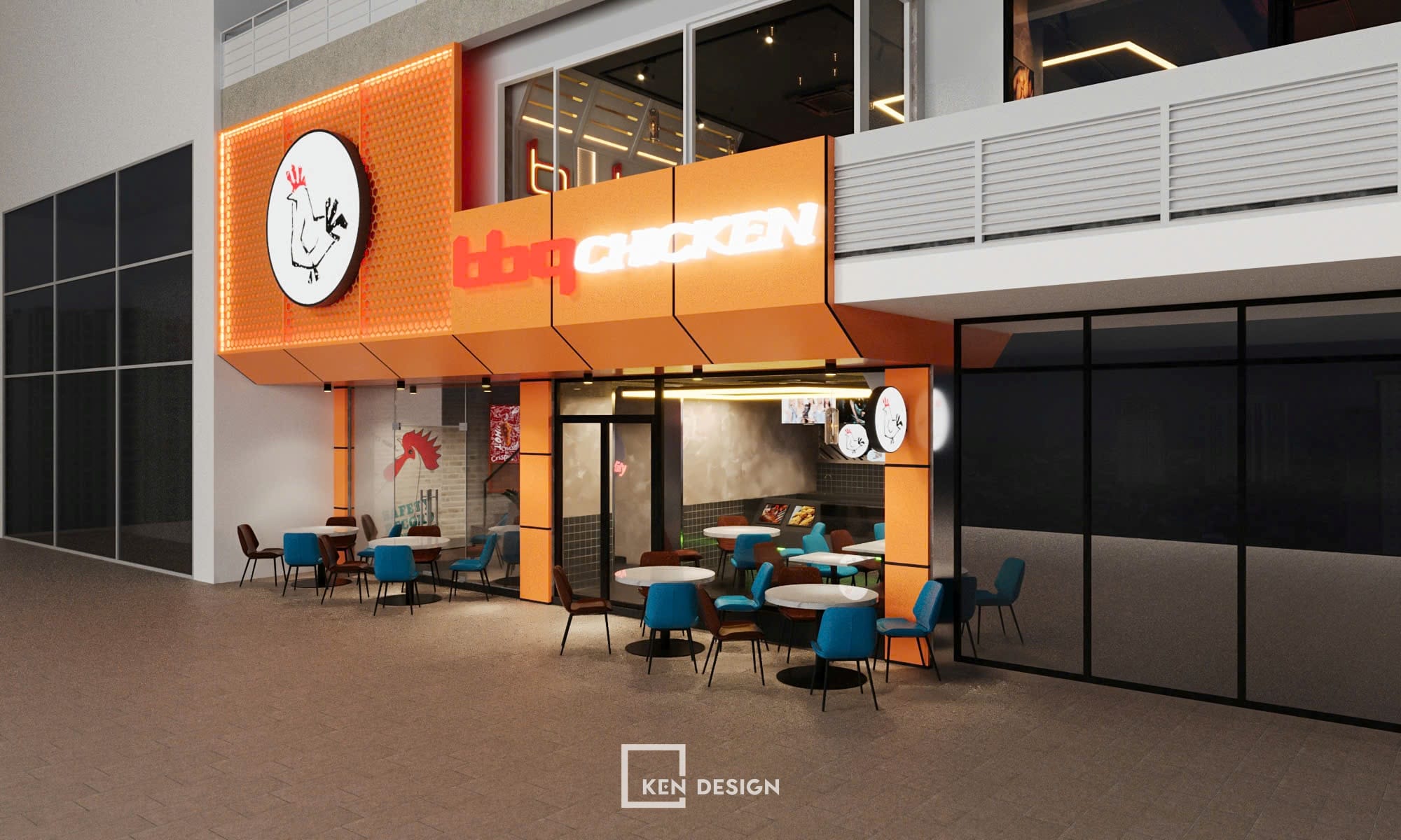 Thiết kế nhà hàng BBQ Chicken tại Quận 7