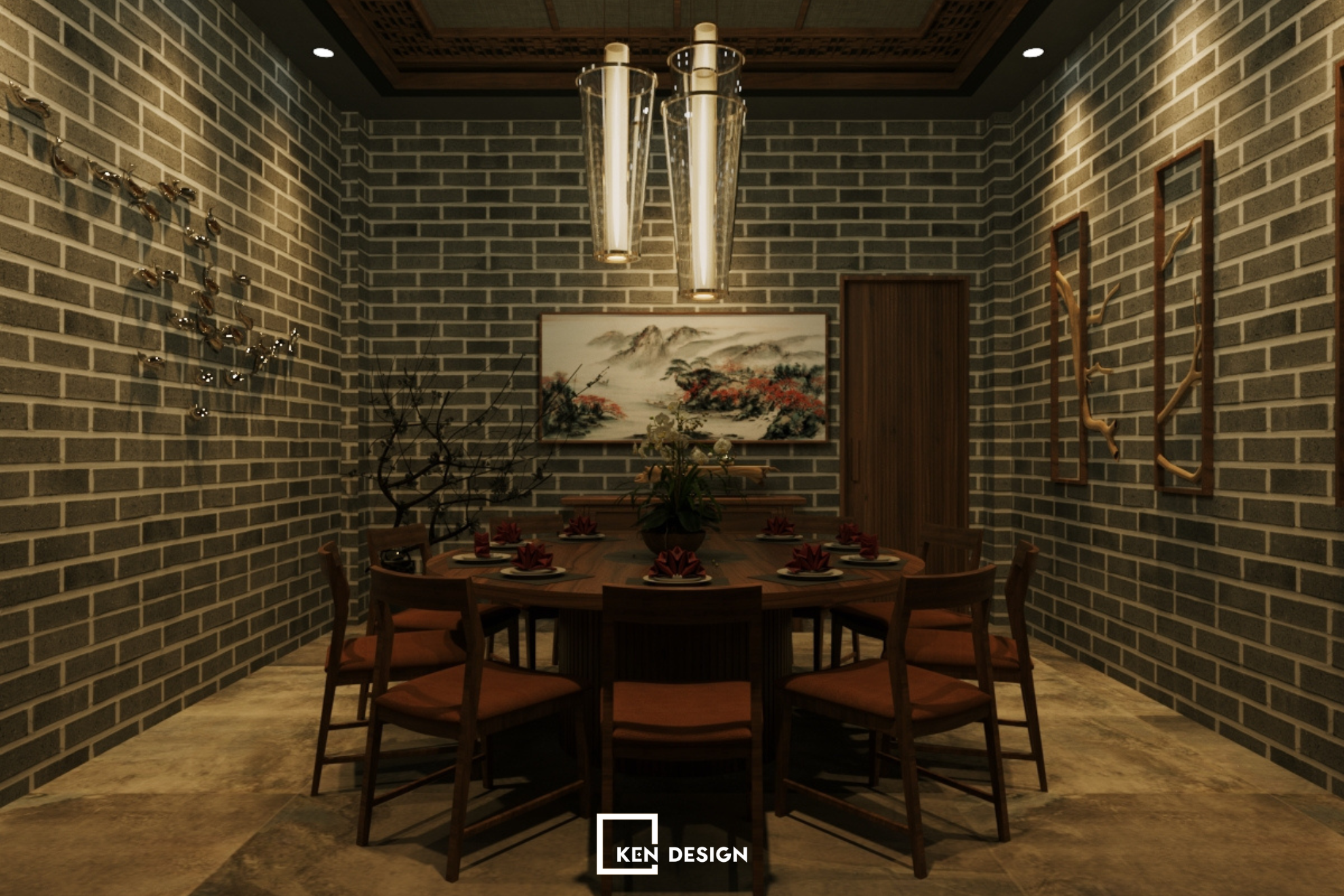 không gian khu vực vip của nhà hàng