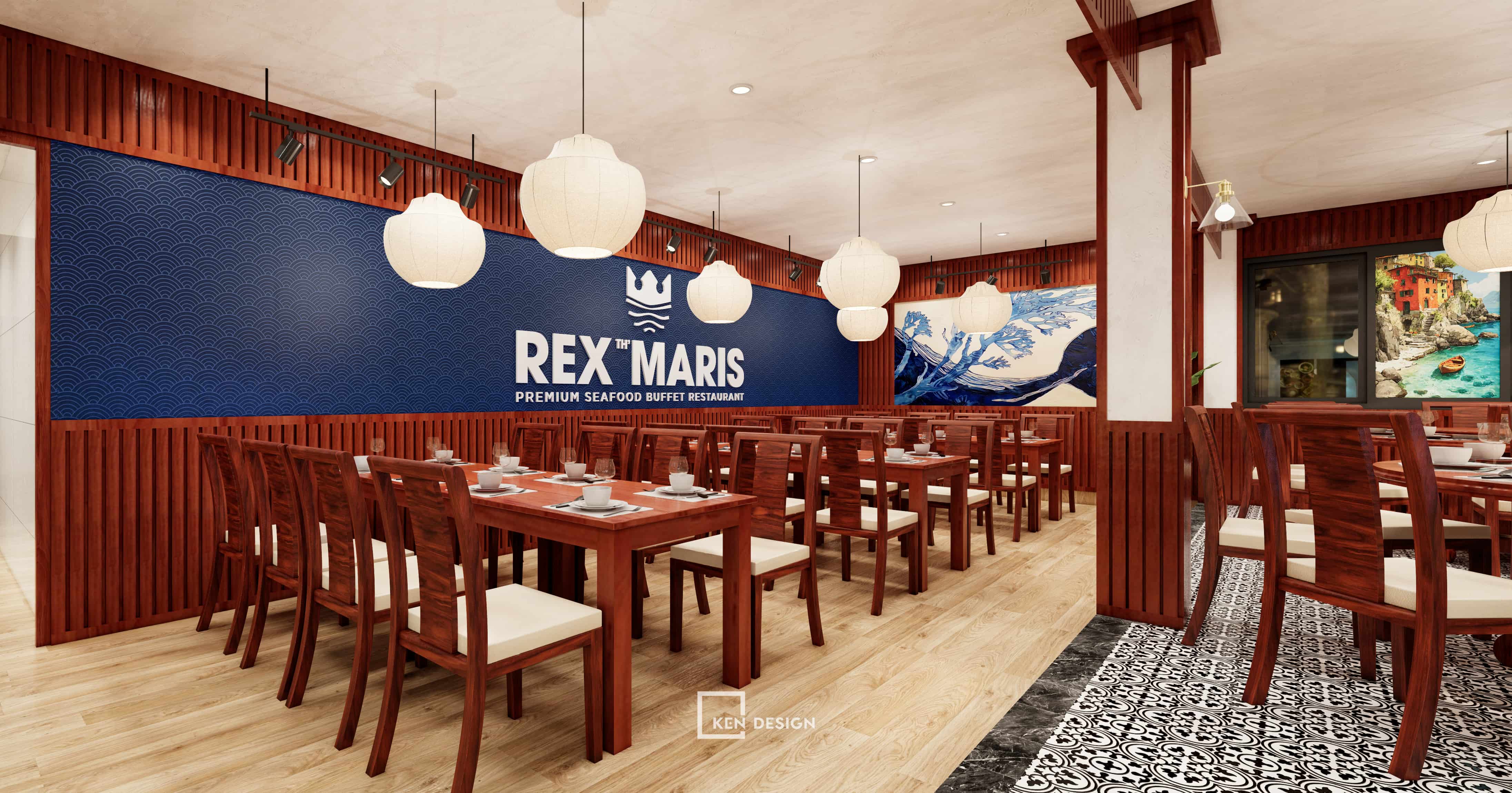 Thiết kế nhà hàng buffet hải sản Rex Maris tại Phú Quốc