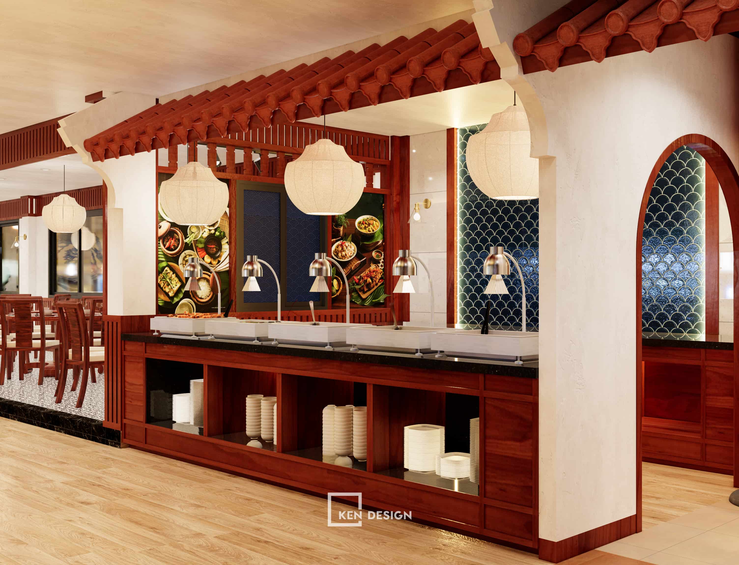 Thiết kế nhà hàng buffet hải sản Rex Maris tại Phú Quốc