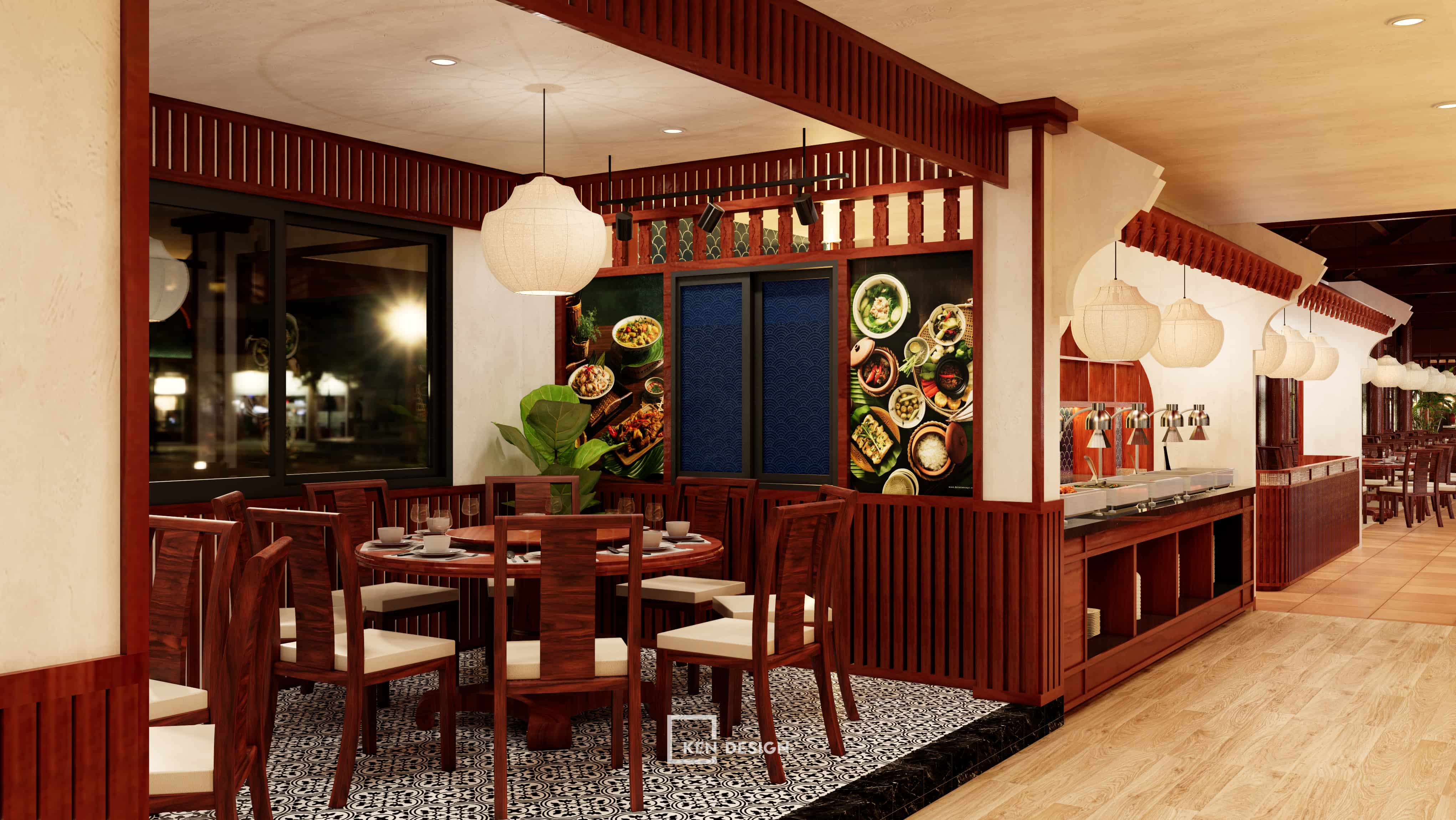Thiết kế nhà hàng buffet hải sản Rex Maris tại Phú Quốc