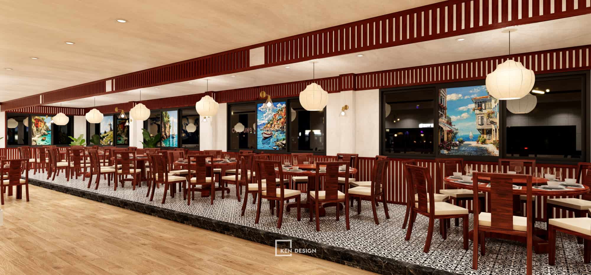Thiết kế nhà hàng buffet hải sản Rex Maris tại Phú Quốc