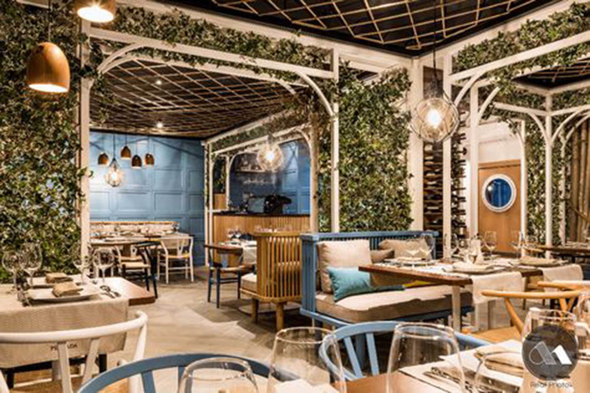 Nhà hàng thiết kế phong cách Địa Trung Hải 
