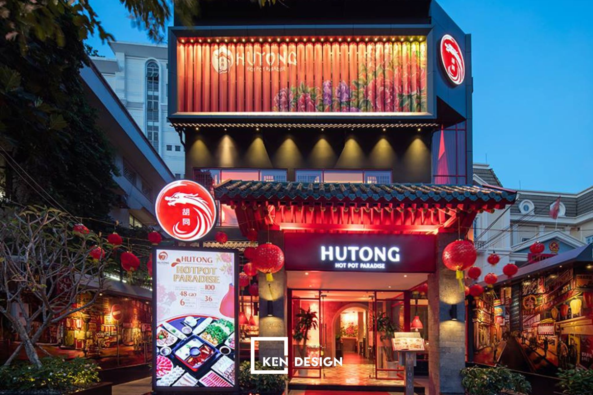 thiết kế nhà hàng Hutong