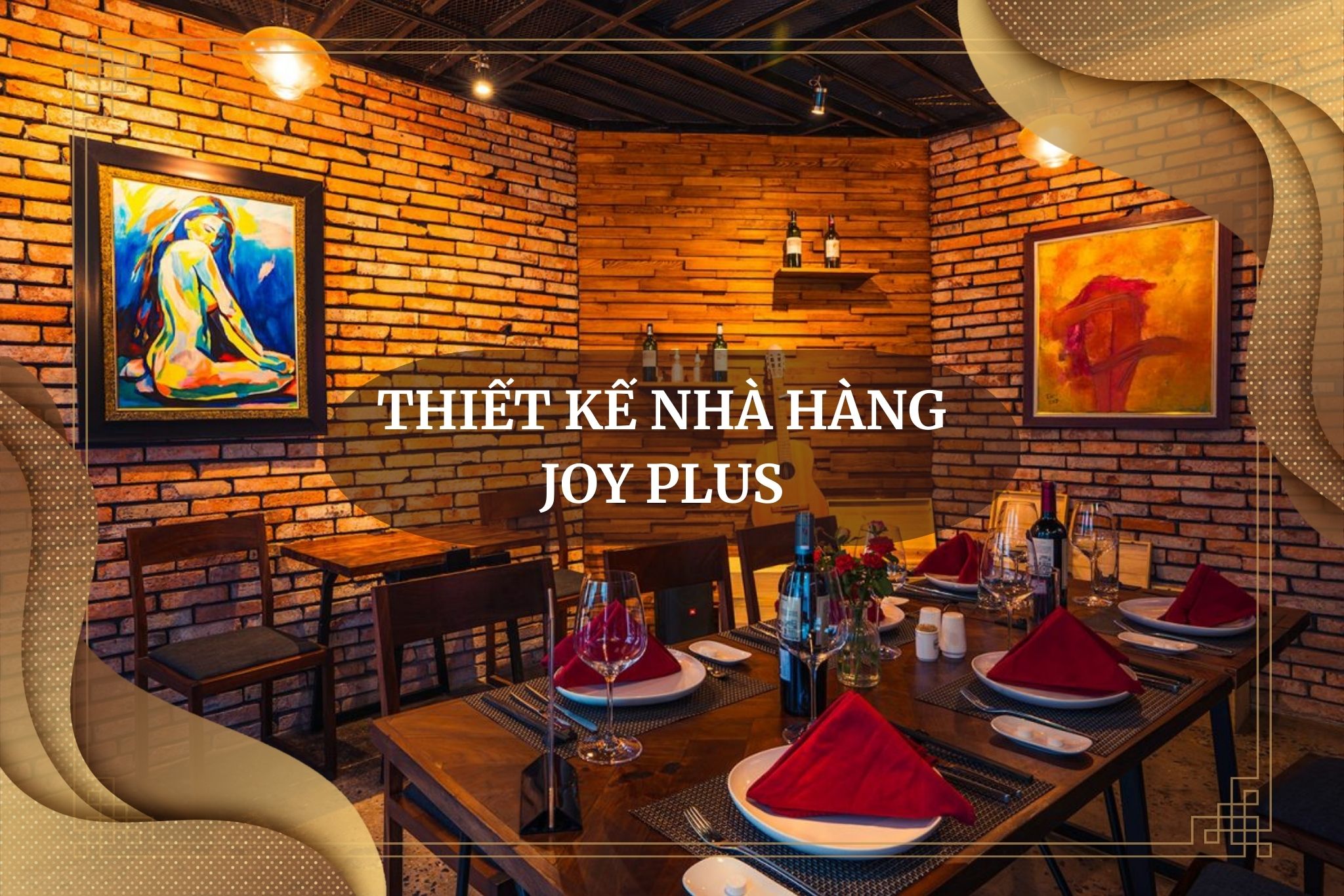 thiết kế nhà hàng joy plus cầu giấy