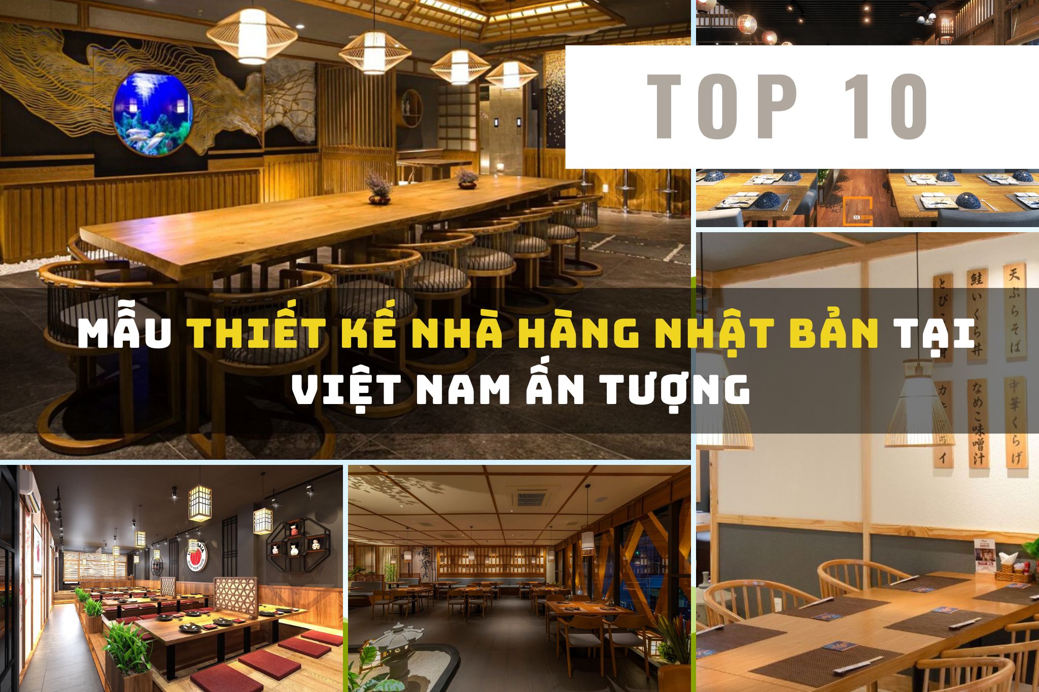  Mẫu thiết kế nhà hàng Nhật Bản