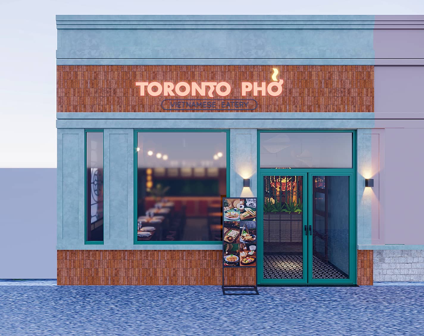 Thiết kế nhà hàng phở Toronto tại Canada