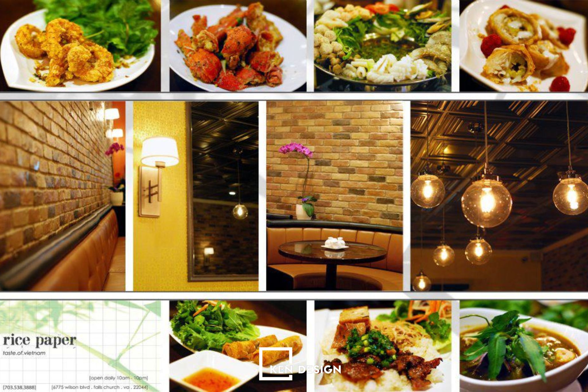 Thiết kế nhà hàng Rice Paper tại Mỹ