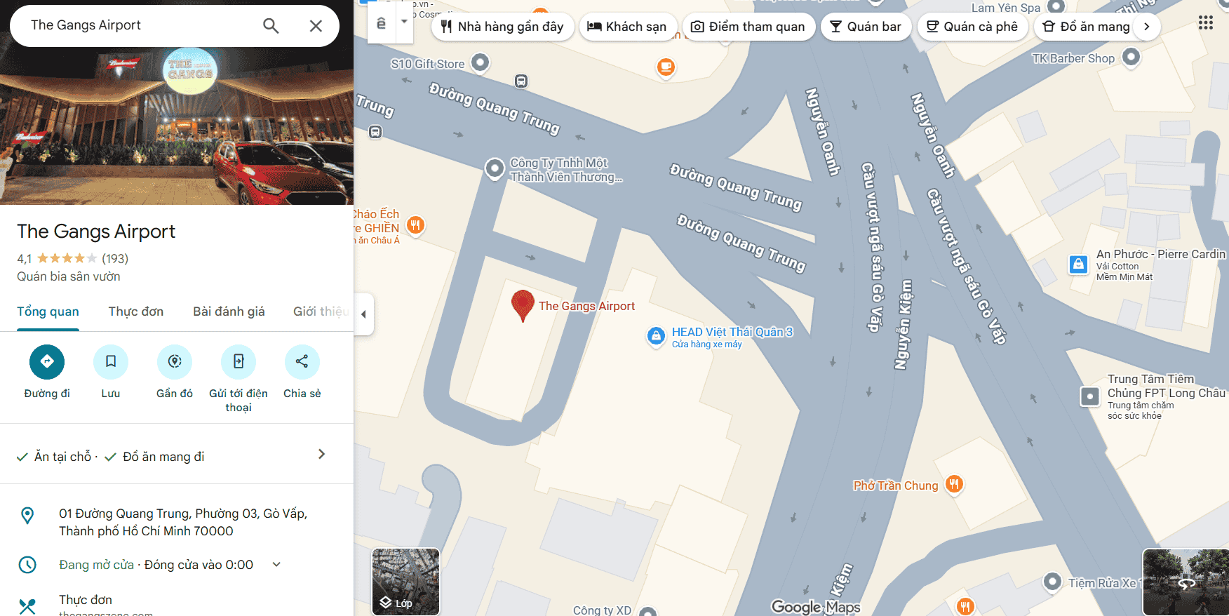 thiết kế nhà hàng The Gangs Airport