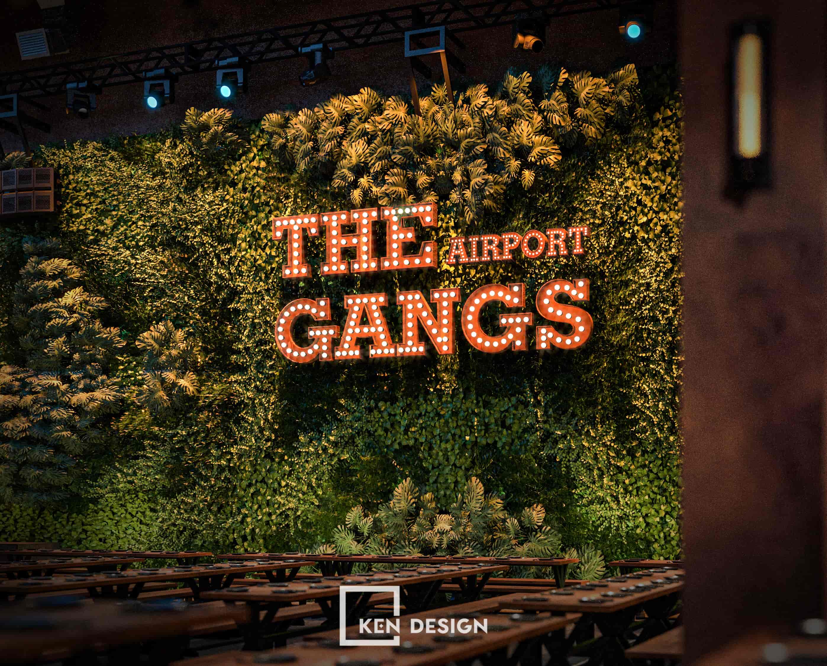 thiết kế nhà hàng The Gangs Airport