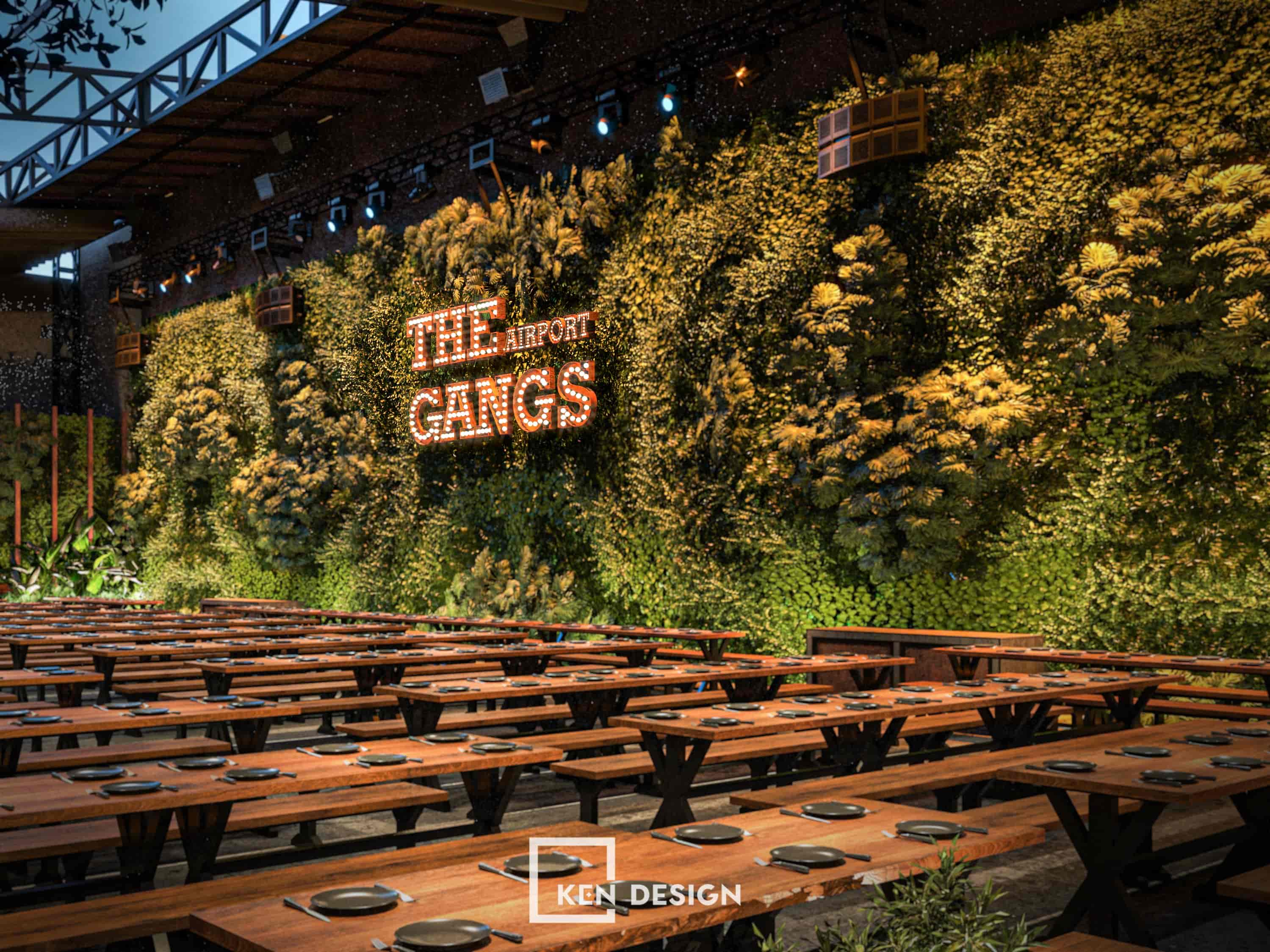 thiết kế nhà hàng The Gangs Airport