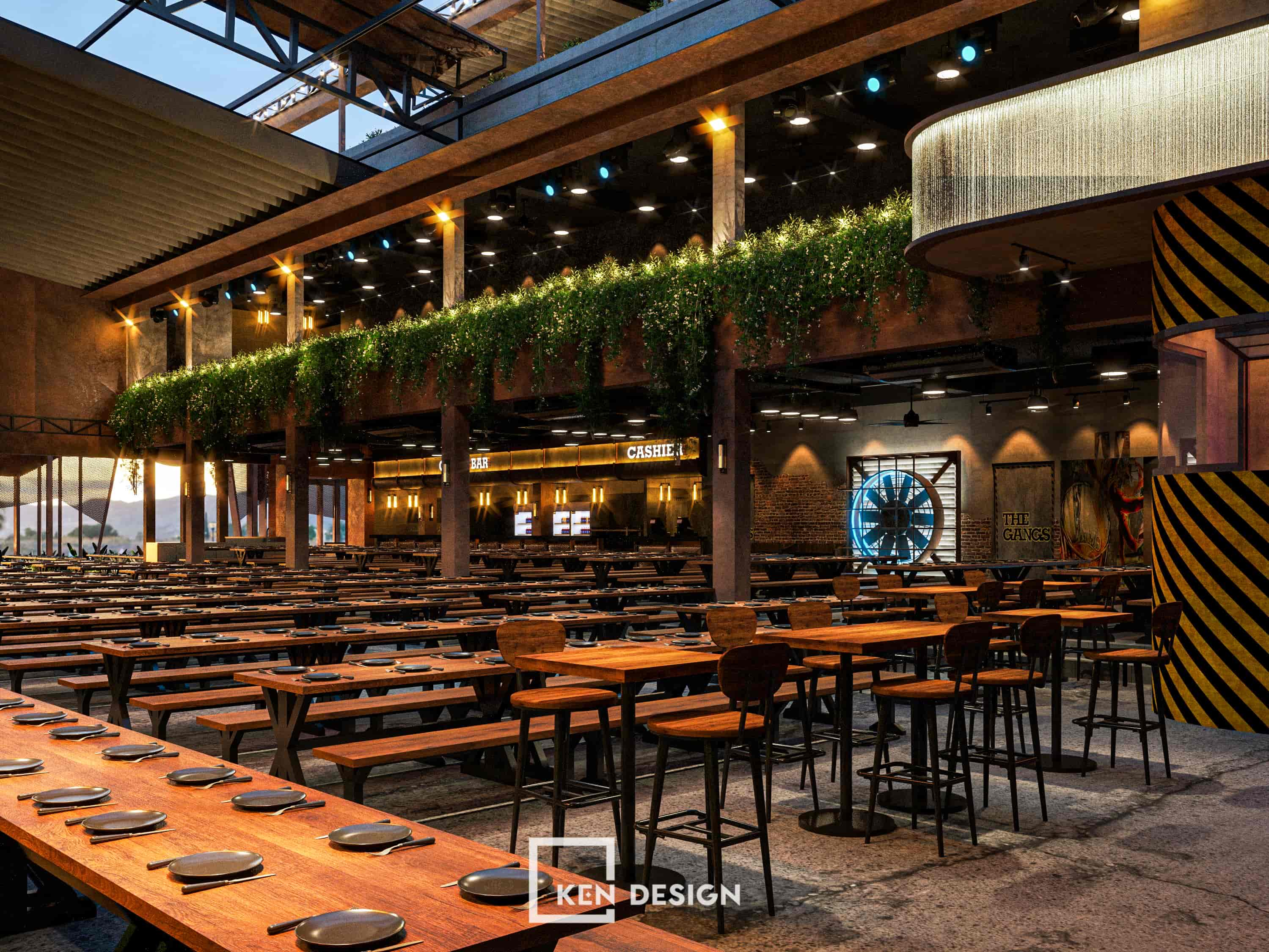 thiết kế nhà hàng The Gangs Airport