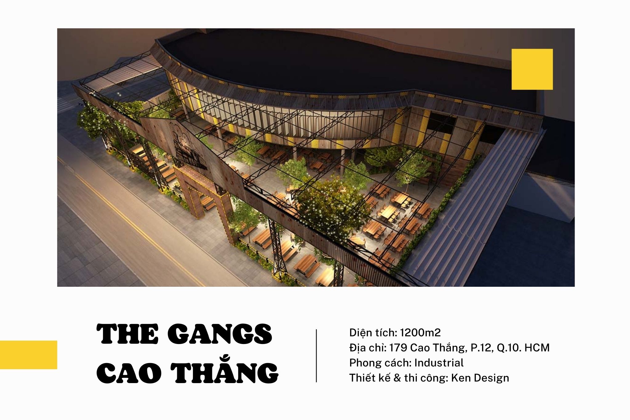Thiết kế nhà hàng The Gangs Cao Thắng