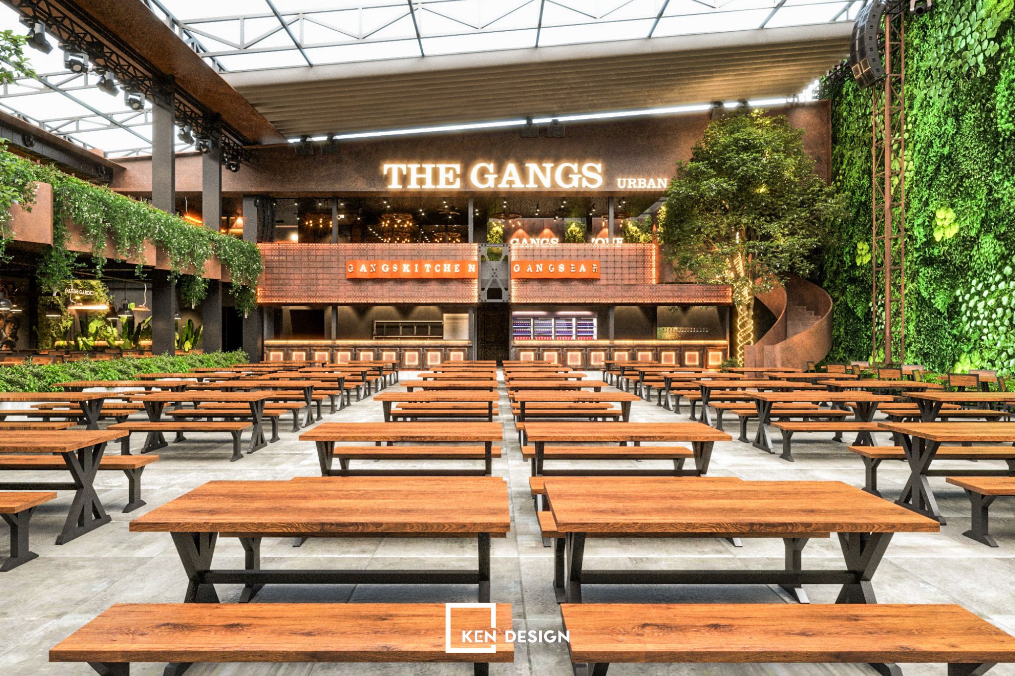 Thiết kế nhà hàng The Gangs Lý Thái Tổ