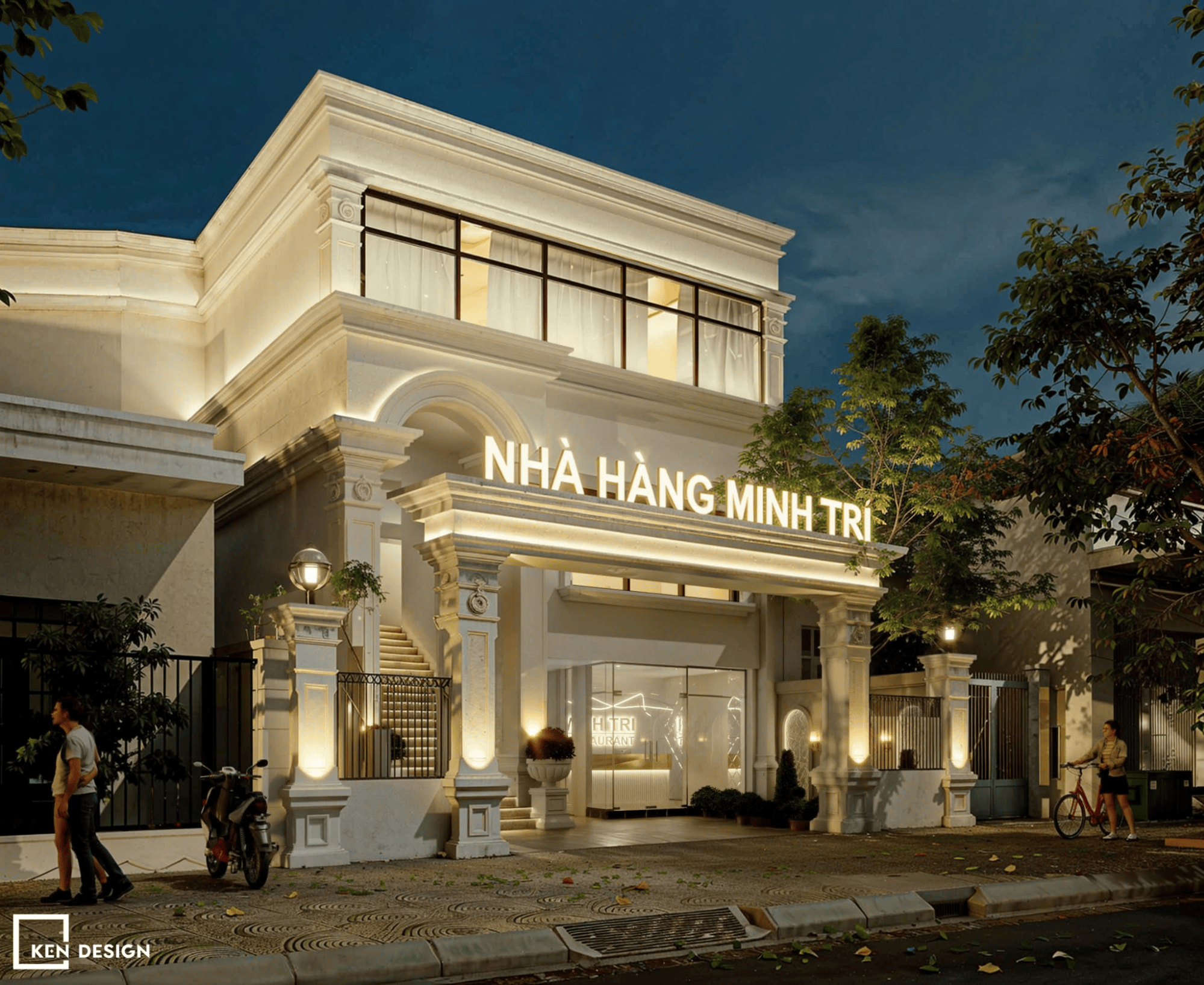 Thiết kế nhà hàng tiệc cưới Minh Trí