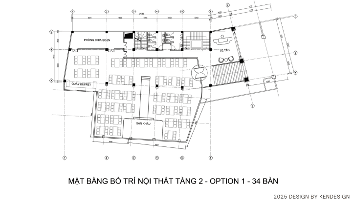 Thiết kế nhà hàng tiệc cưới Minh Trí