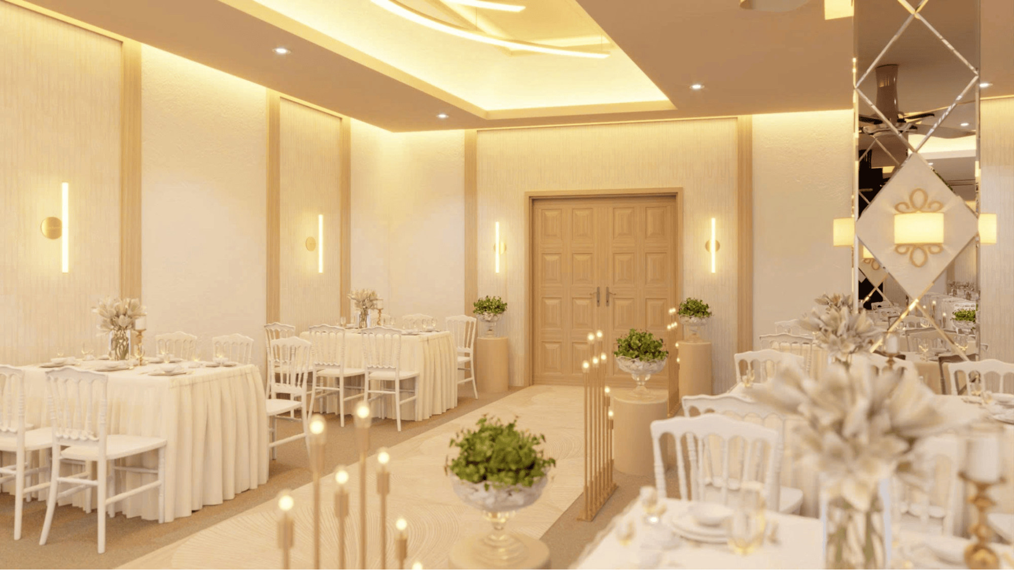 Thiết kế nhà hàng tiệc cưới Minh Trí