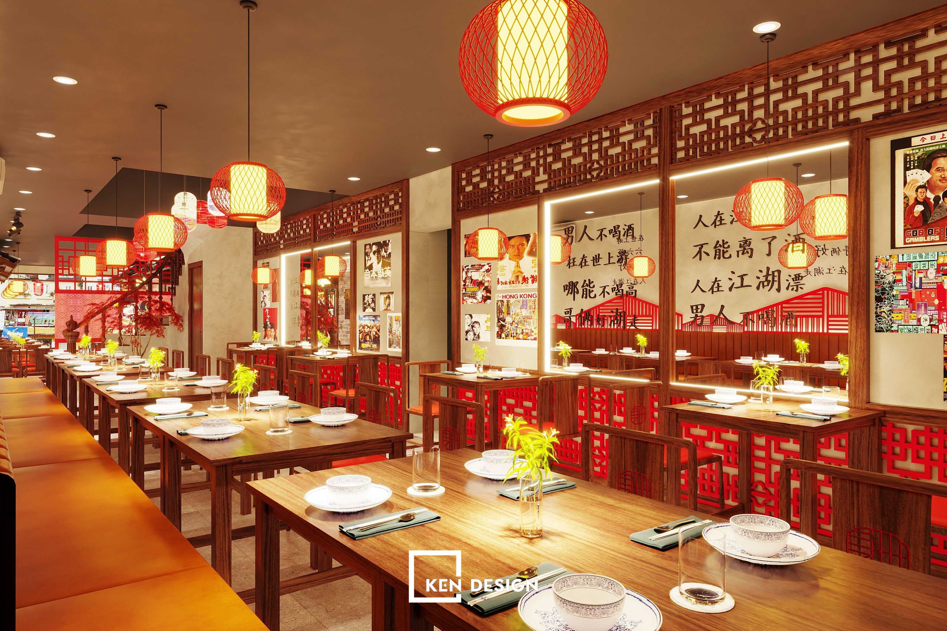 thiết kế nhà hàng Trung Hoa Fung Ha tại Cửa Bắc