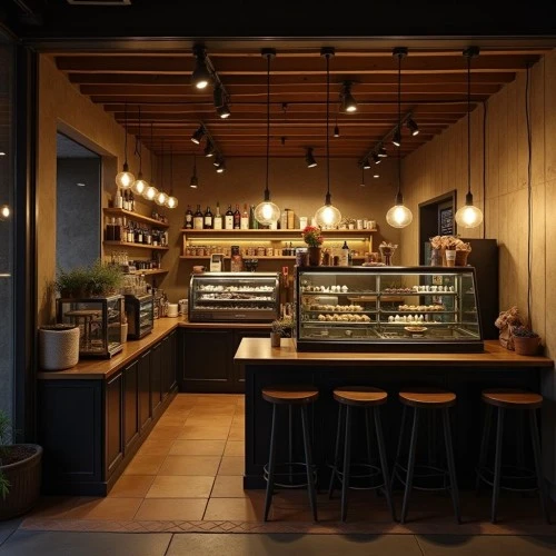 Thiết kế nội thất quán cafe nhỏ