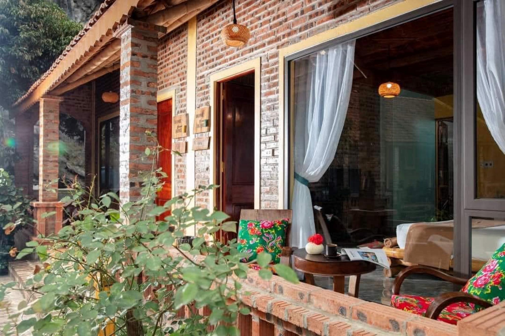 nguyên liệu tự nhiên thiết kế nội thất homestay phong cách mộc mạc