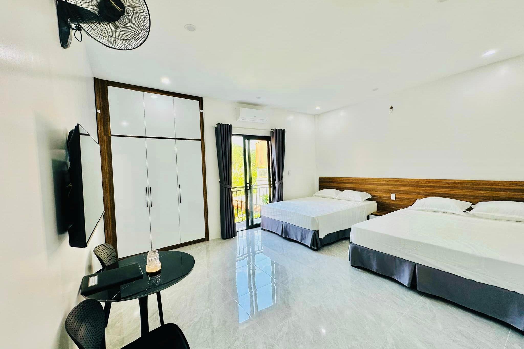 màu sắc trong thiết kế nội thất homestay phong cách tối giản