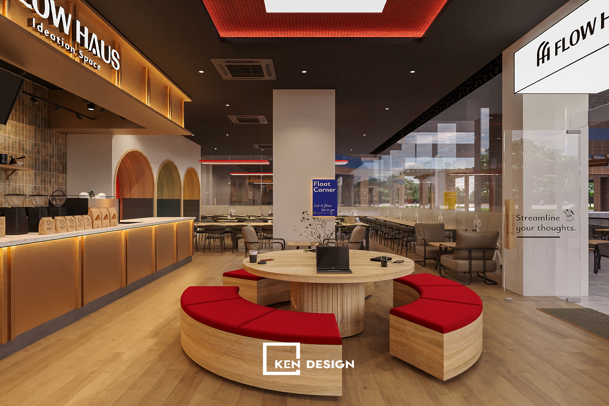 Thiết kế quán cafe đa năng