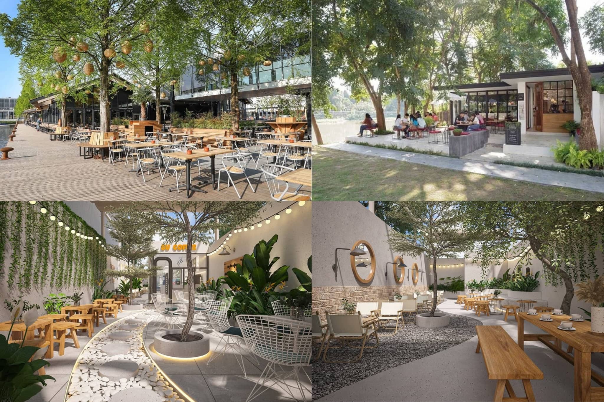 cafe không gian mở