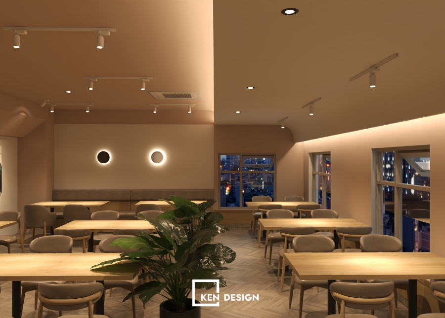 Thiết kế quán Cafe Bệnh viện Quốc tế TL