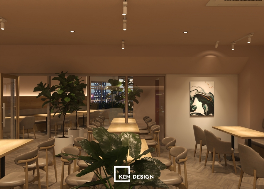 Thiết kế quán Cafe Bệnh viện Quốc tế TL