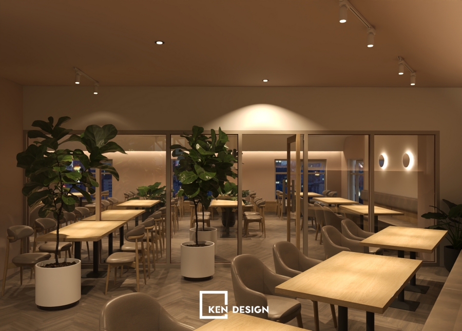 Thiết kế quán Cafe Bệnh viện Quốc tế TL