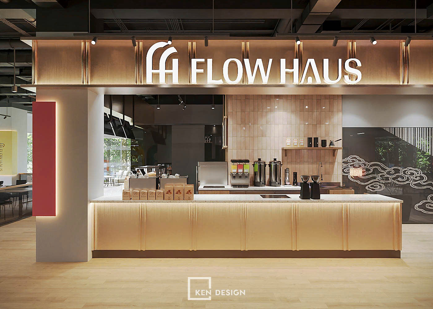 Thiết kế quán cafe coworking FLOW HAUS tại Lê Văn Lương