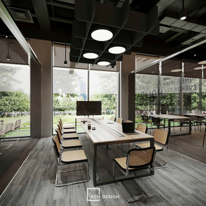 Thiết kế quán cafe coworking FLOW HAUS tại Lê Văn Lương