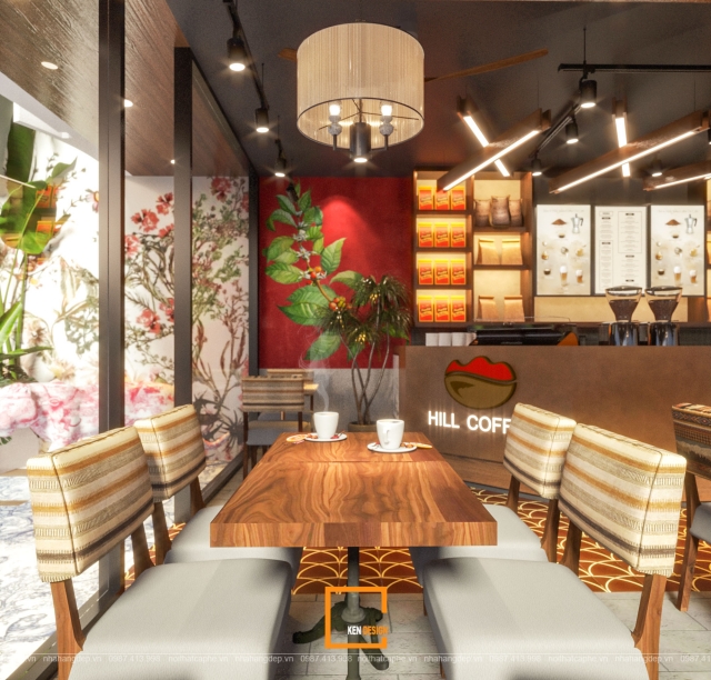 Thiết kế quán cafe Hill Coffee