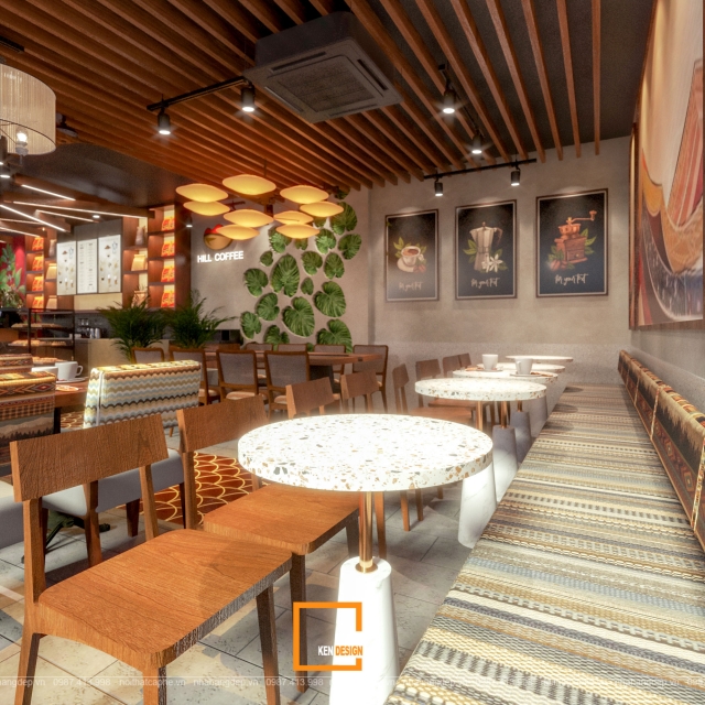 Thiết kế quán cafe Hill Coffee