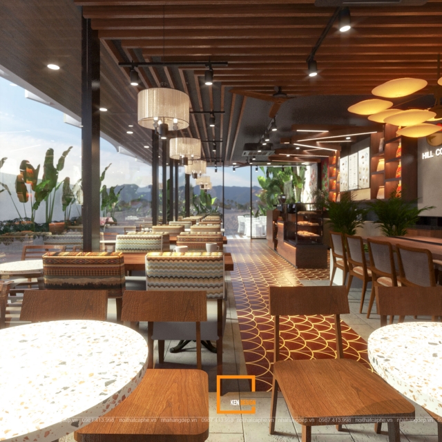 Thiết kế quán cafe Hill Coffee