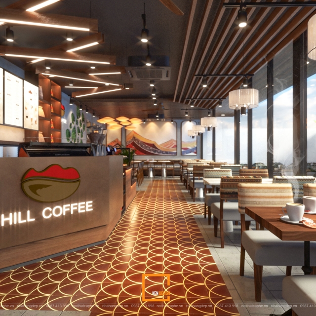 Thiết kế quán cafe Hill Coffee