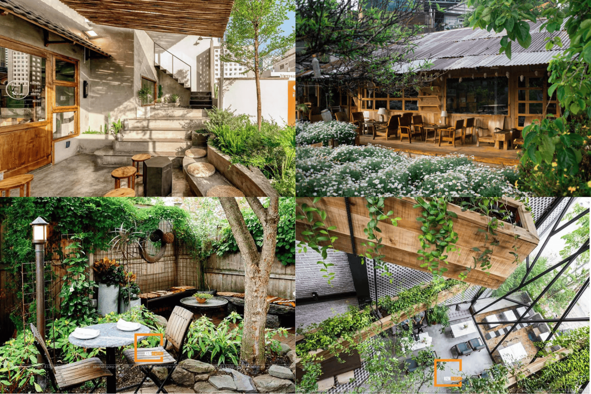 Thiết kế quán cafe không gian mở hòa mình với thiên nhiên