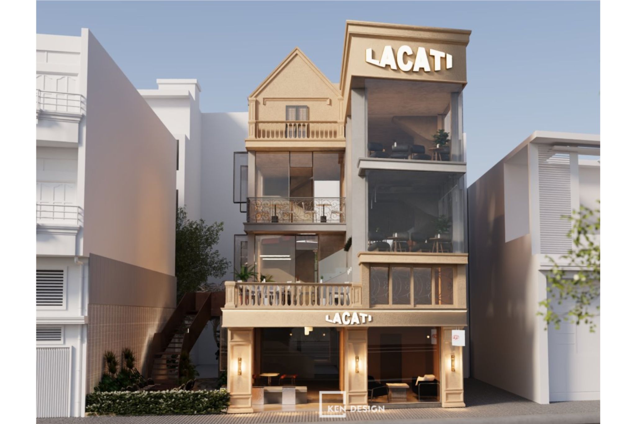  thiết kế quán cafe Lacati Cafe 