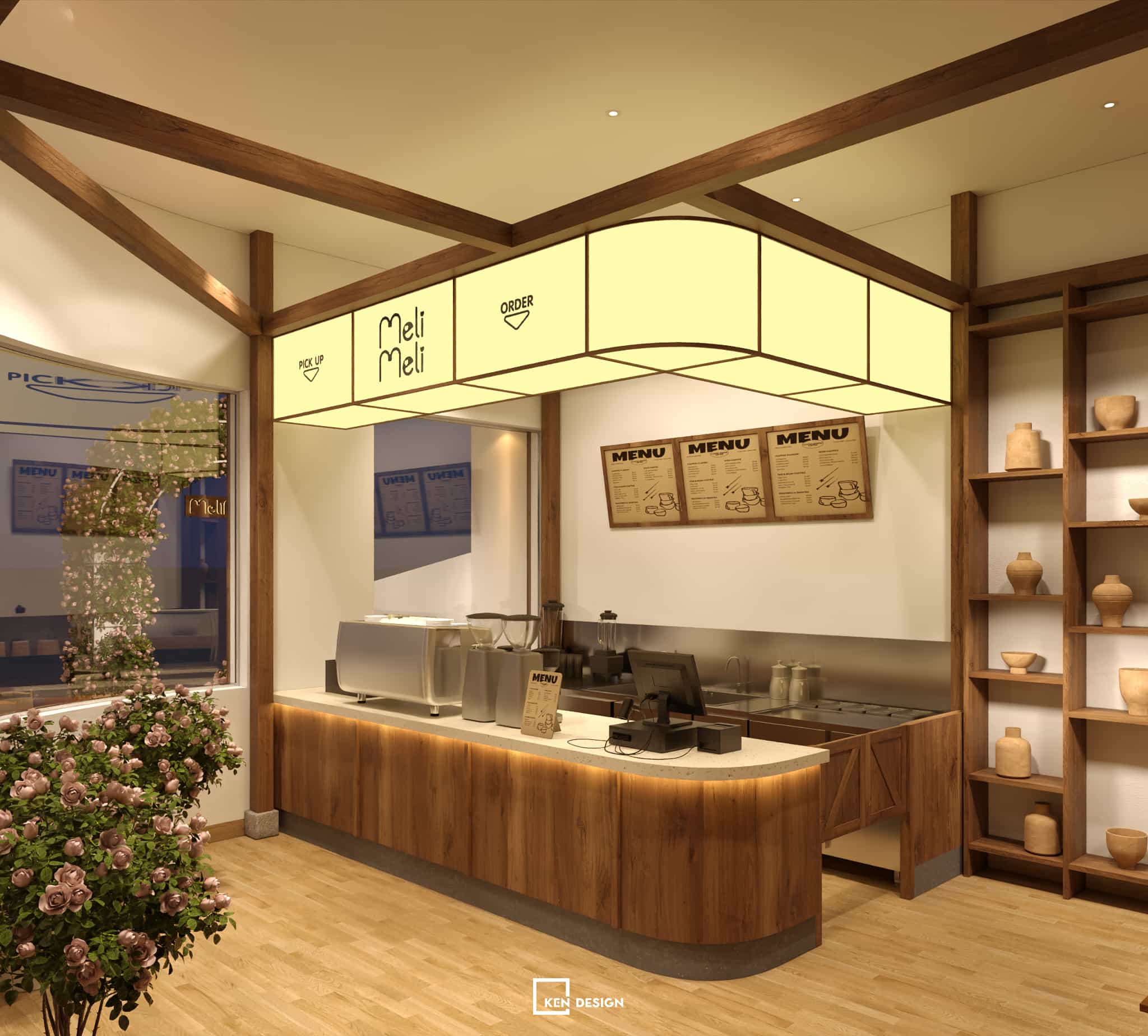 Thiết kế quán cafe MeliMeli