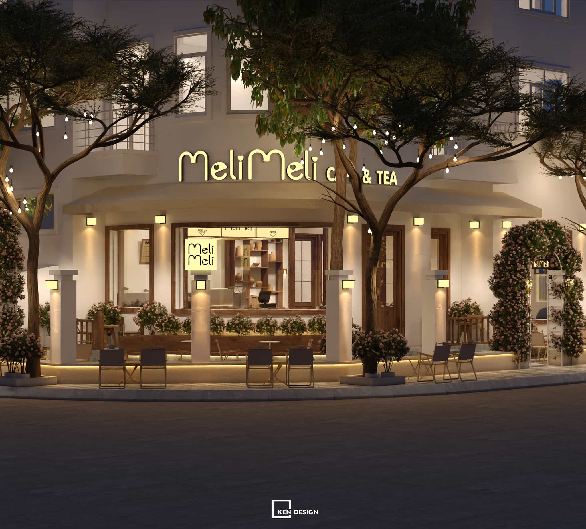 Thiết kế quán cafe MeliMeli