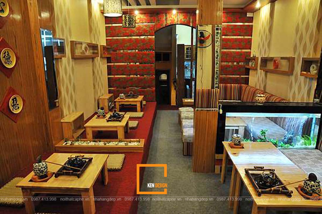thiết kế quán cafe nhỏ 40m2 