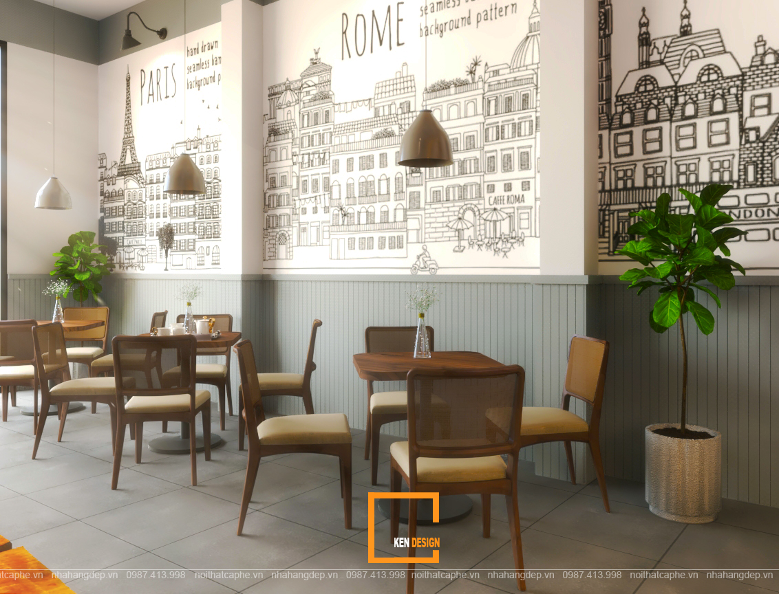 thiết kế quán cafe nhỏ đẹp giá rẻ 