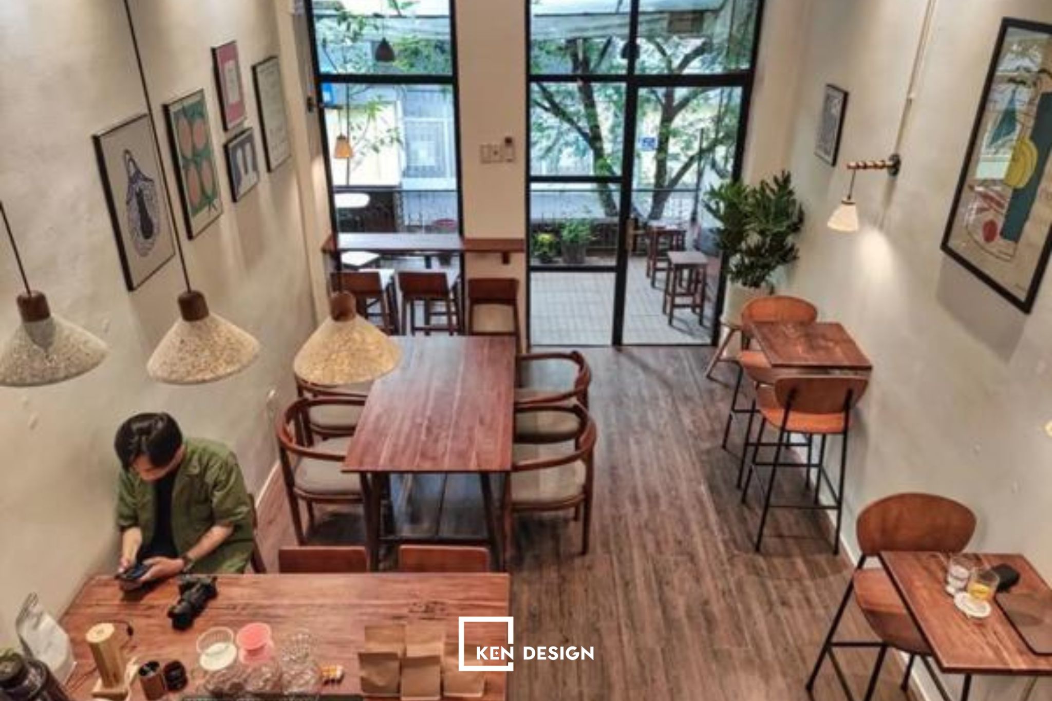 thiết kế quán cafe nhỏ đẹp giá rẻ